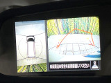 【アラウンドビューモニター】専用のカメラにより、上から見下ろしたような視点で360度クルマの周囲を確認することができます☆死角部分も確認しやすく、狭い場所での切り返しや駐車もスムーズに行えます。