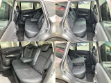ノートは後席広々で足を組んでも余裕の広さです。 後席にもアームレストついてます。