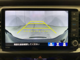 リアカメラ付で、後方をナビ画面で確認。車庫入れも安心です。もちろん、バックギアと連動しています。