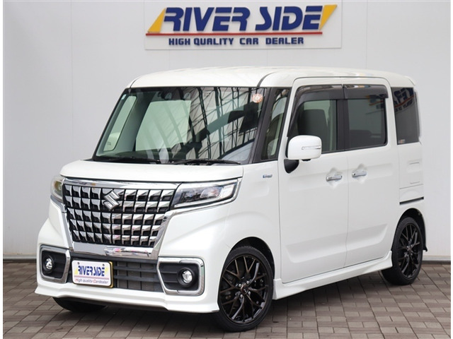 スペーシアカスタム ハイブリッド(HYBRID)  XSターボ ワンオーナー禁煙車 後期モデル...