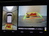 バックガイドモニターを装備しています、車庫入れもラクラクです。パノラミックビューモニターを搭載しています、上からの画像も表示されます。