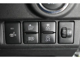 各種スイッチ。運転席から操作設定可能です。