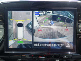 まるでお車を真上から見下ろしたかのような映像をナビに映し出してくれますので狭い駐車場でも周囲を確認する事が出来ますので非常に安心です♪