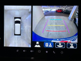 車両の前後左右に搭載にた4つのカメラで周囲を映し真上からみたような映像を映しだします!駐車や狭い道を安心サポート♪