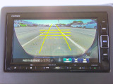 バックカメラの画像です。ガイドラインがスムースな車庫入れをサポートいたします。車庫入れの安心感がアップしますね。
