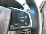 ハンドル右側にはクルーズコントロールのスイッチが装備され運転中の操作も安心して行えます。