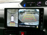 全周囲モニター付きですので、上から見たような映像も確認できます。(補助装置になりますので、目視でもご確認ください)