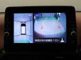 【アラウンドビューモニター】空から見ているような視点でクルマの周囲が確認できるモニター。