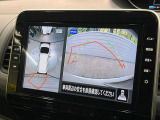 【アラウンドビューモニター】専用のカメラにより、上から見下ろしたような視点で360度クルマの周囲を確認することができます☆死角部分も確認しやすく、狭い場所での切り返しや駐車もスムーズに行えます。