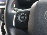 ステアリングスイッチ付き。前方から目を離すことなく操作することが可能です。