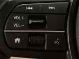 ハンドルにオーディオ操作ボタンがございます。視点を移さずハンドルから離すことなくチャンネルや各オーディオの切り替えやボリューム調整ができますので安全運転にも役立ちます。