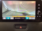 バックでの車庫入れも安心です! リアカメラが付いているバックモニター付のナビディスプレーを装備しております。操作線もついており距離感も画面から確認できます。