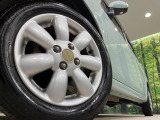 【純正14インチアルミホイール】外観にマッチした純正アルミホイールを装着しております。各種社外アルミホイールや、スタッドレスタイヤも取扱いしております。是非ご相談ください♪