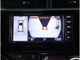 パノラミックビューモニター装備!トップビュー&フロントビュー・車両に取り付けたフロント、サイド、バックカメラの映像を合成して画面上に表示させることで、低速時の運転を補助する装置です。