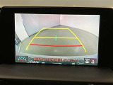 バックギアに入れると、このように後方が映し出されます!駐車の際とても安心!便利!最終確認はご自身の目と耳で必ず行ってください!