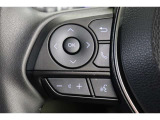 ステアリングスイッチでハンズフリー電話や音声認識、オーディオ操作やインフォメーションディスプレイ内の表示切替えが出来ます。走行中に視線を逸らさず出来る手元操作は安全運転につながります。