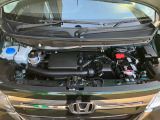 エンジンルームです。納車前整備付となりますので、エンジンオイルやオイルフィルターなど交換してからのお渡しです。