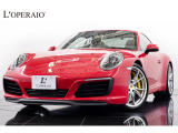 ガーズレッドにPCCB、スポエグ、スポクロが付いたいいとこどりの魅力ある991型911カレラSが入庫いたしました。