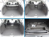 多趣味で荷室を柔軟に使いたい方に向けてもその力を発揮するのがこの荷室です。特に3分割されたリアシートバックのアレンジ性に富んでいて、長尺ものを積んでも左右に座る方が肩をぶつけることがないのが特徴です。