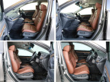 室内は本革シートと専用インテリア。運転席には8ウェイパワーシートが、助手席には4ウェイパワーシートが装備されています。本革シートの上質な乗り心地をご堪能いただけます。