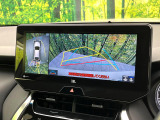 【パノラミックビューモニター】専用のカメラにより、上から見下ろしたような視点で360度クルマの周囲を確認することができます☆死角部分も確認しやすく、狭い場所での切り返しや駐車もスムーズに行えます。