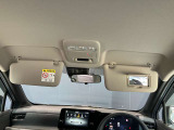 運転席のサンバイザーにはバニティーミラーも付いています。身だしなみチェックには欠かせません。