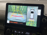 【パノラミックビューモニター】専用のカメラにより、上から見下ろしたような視点で360度クルマの周囲を確認することができます☆死角部分も確認しやすく、狭い場所での切り返しや駐車もスムーズに行えます。