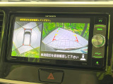 【アラウンドビューモニター】専用のカメラにより、上から見下ろしたような視点で360度クルマの周囲を確認することができます☆死角部分も確認しやすく、狭い場所での切り返しや駐車もスムーズに行えます。