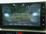 バックカメラの画像です。ガイドラインがスムースな車庫入れをサポートいたします。車庫入れの安心感がアップしますね。