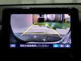 バックも安心のリアカメラ付いています。リアカメラがあると、いつでも安全にバックできますね。死角も減ります。3ビュー切り替え、ガイド線表示なので便利です。