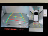 パノラミックビューモニター付きです。車両を上から見たような映像をディスプレイオーディオ画面に表示。運転席からの目視だけでは見にくい、車両周辺の状況をリアルタイムでしっかり確認できます。