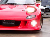 総カスタム費用300万円以上!最終6型人気のRX-7カスタム車両の入庫!ライズ製高額フロントバンパーに希少価値の高いマツダスピードMS-0117AW、アラゴスタ車高調に加え外装同色塗装済みとなります