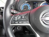 ステアリングスイッチ付です。オーディオの操作や航続可能距離など車両の状態をきめ細かく表示切替可能です。