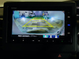バックカメラの画像です。ガイドラインがスムースな車庫入れをサポートいたします!車庫入れの安心感がアップしますね☆
