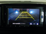 バックカメラの画像です。ガイドラインがスムースな車庫入れをサポートいたします。車庫入れの安心感がアップしますね。