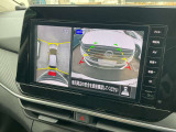 空から車を見たような「アラウンドビューモニター」!車の周りが一目で確認できるので、小さなお子様や障害物があっても安心して乗ることができます♪