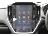 11.6インチセンターインフォメーションディスプレイ装備、車の設定・エアコン操作・オーディオなどタッチパネルで操作、ラジオ・TV・USB、Bluetooth再生、AppleCarplayなどにも対応