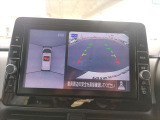 アラウンドビューモニターのカメラ映像をチナビ画面にて確認出来ます。