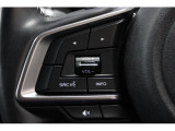 ステアリングから手を放すことなくオーディオの操作が可能なステアリングリモコンを装備。声でエアコン等の操作が可能な音声認識機能付き。