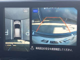 アラウンドビューモニター装備!空から見ているような映像によって不慣れな場所での車庫入れや縦列駐車等はもちろん狭い道でのすれ違いも安心♪