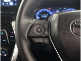 左側のステアリングスイッチはメーター内の表示の操作とオーディオの音量の操作なが可能です。