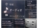 【スマホ連携も♪】 BluetoothやUSBは勿論、オプションのフルセグTV搭載!またスマホのアプリの一部がコネクトで使用できるアップルカープレイ、アンドロイドオートにも対応♪