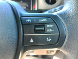 クルーズコントロール装備しています。アクセルペダルを踏まずに定速走行が可能です。加速・減速の少ない高速道路などでの運転をより快適にします。