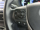 ステアリングスイッチ付き。前方から目を離すことなく操作することが可能です。