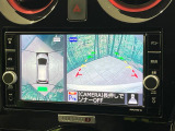 【アラウンドビューモニター】専用のカメラにより、上から見下ろしたような視点で360度クルマの周囲を確認することができます☆死角部分も確認しやすく、狭い場所での切り返しや駐車もスムーズに行えます。