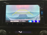 バックでの車庫入れも安心です! リアカメラが付いているバックモニター付のナビを装備しております。操作線もついており距離感も画面から確認できます。