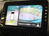 【アラウンドビューモニター】専用のカメラにより、上から見下ろしたような視点で360度クルマの周囲を確認することができます☆死角部分も確認しやすく、狭い場所での切り返しや駐車もスムーズに行えます。