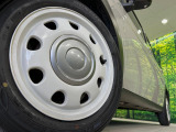 【純正14インチアルミホイール】外観にマッチした純正アルミホイールを装着しております。各種社外アルミホイールや、スタッドレスタイヤも取扱いしております。是非ご相談ください♪
