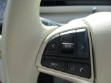 ステアリングにはさまざまなスイッチが付いておりますので運転しながらの操作も楽ちんです♪