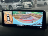【360&deg;ビューモニター】専用のカメラにより、上から見下ろしたような視点で360度クルマの周囲を確認することができます☆死角部分も確認しやすく、狭い場所での切り返しや駐車もスムーズに行えます。